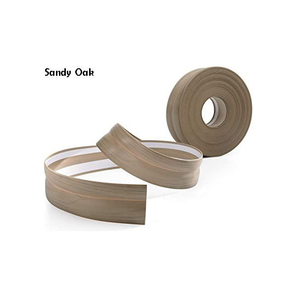 PVC Flexible Skirting Board Strip 15m Long Self Adhesive For Floor Wall Joint